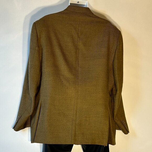 Michael Kors Mens Mossy Green 100% Wool sports coat/ Blazer Old Money Preppy - Picture 8 of 12